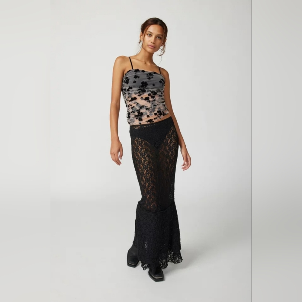 Urban Outfitters Kaley Sheer Lace Maxi Skirt - Picture 4 of 11